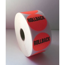 Rollback - 1.5" Red Label Roll